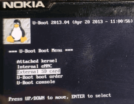 U-Boot Boot Menu
